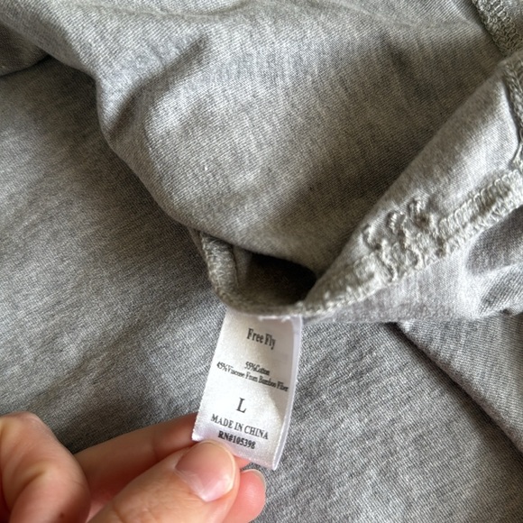 Free Fly Bamboo Blend Heritage Scoop Neck Tank Light Grey - Picture 6 of 8